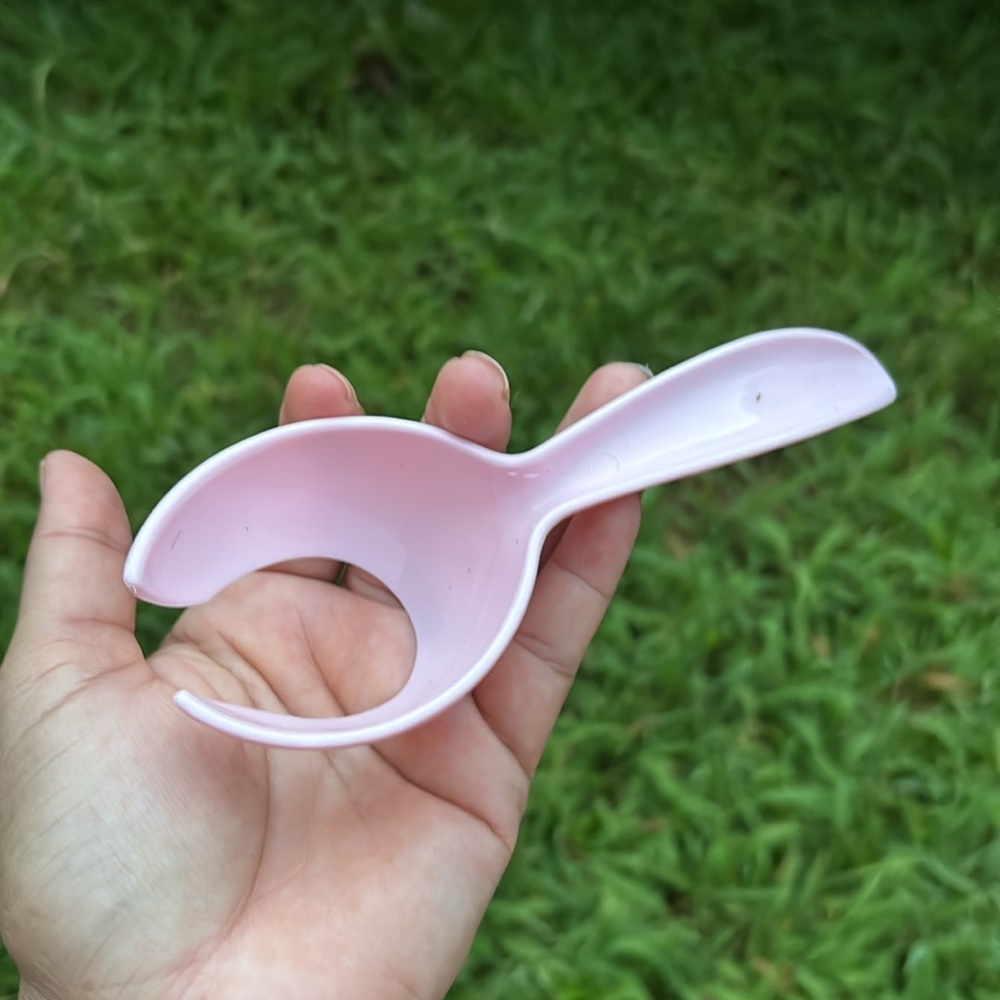 Tupperware Hard Boiled Egg Lifter Scoop Vintage Pink Color